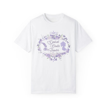 Dearest Gentle Reader Shirt Regency England Ton Society Papers Gift For Bridgerton Fan Historical Drama Romance Reader Gift Bookclub Gift T-Shirt Printify   