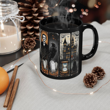 Edgar Allan Poe Mug Gothic Literary Gift For Book Lover Dark Academia Macabre Fall Coffee Cup Halloween Poetember Party Gift For Bookclub Mug Printify