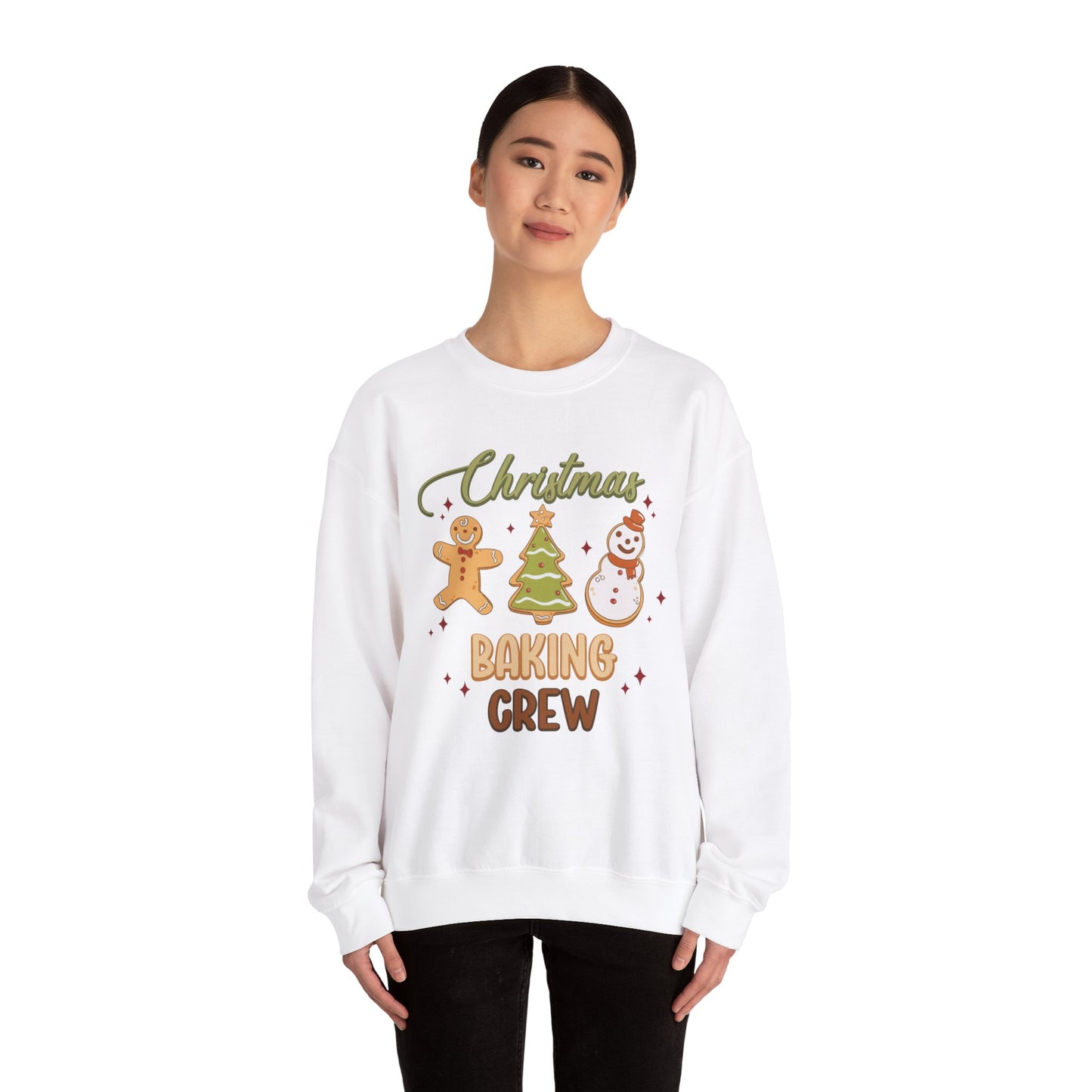 Christmas Baking Crew Sweatshirt, Christmas Baking Team Matching Sweater, Christmas Baking Women's Christmas Shirts, Christmas Cookie Crew Sweatshirt Printify   