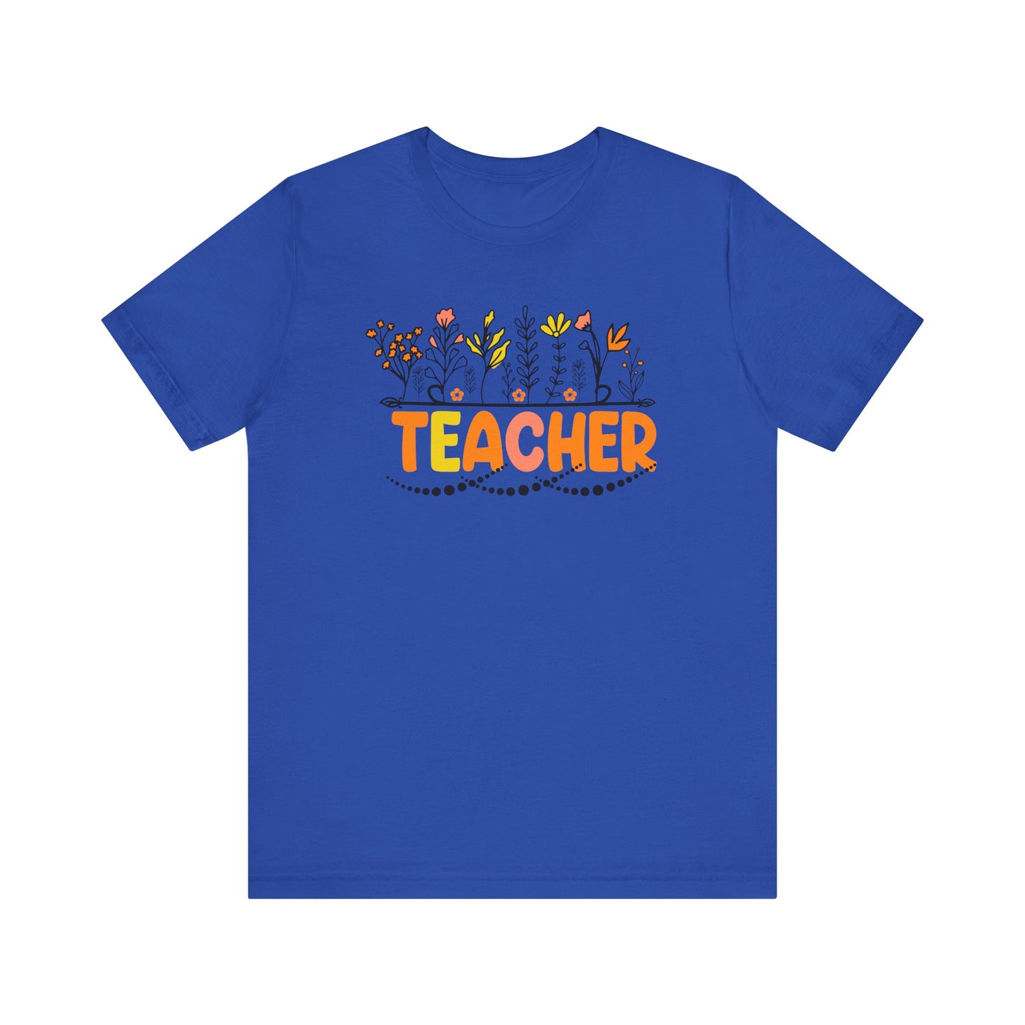 Cute Teacher TShirt Gift, Education Tee, Elementary School Teacher Appreciation, Funny Back To School Shirt, Teacher T-Shirt, Teacher Tee T-Shirt Printify True Royal XS 