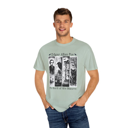 Edgar Allan Poe T-Shirt Gothic Graphic Tee The Raven Nevermore Quote Horror Literature Shirt Dark Academia Aesthetic Halloween Party Gift T-Shirt Printify