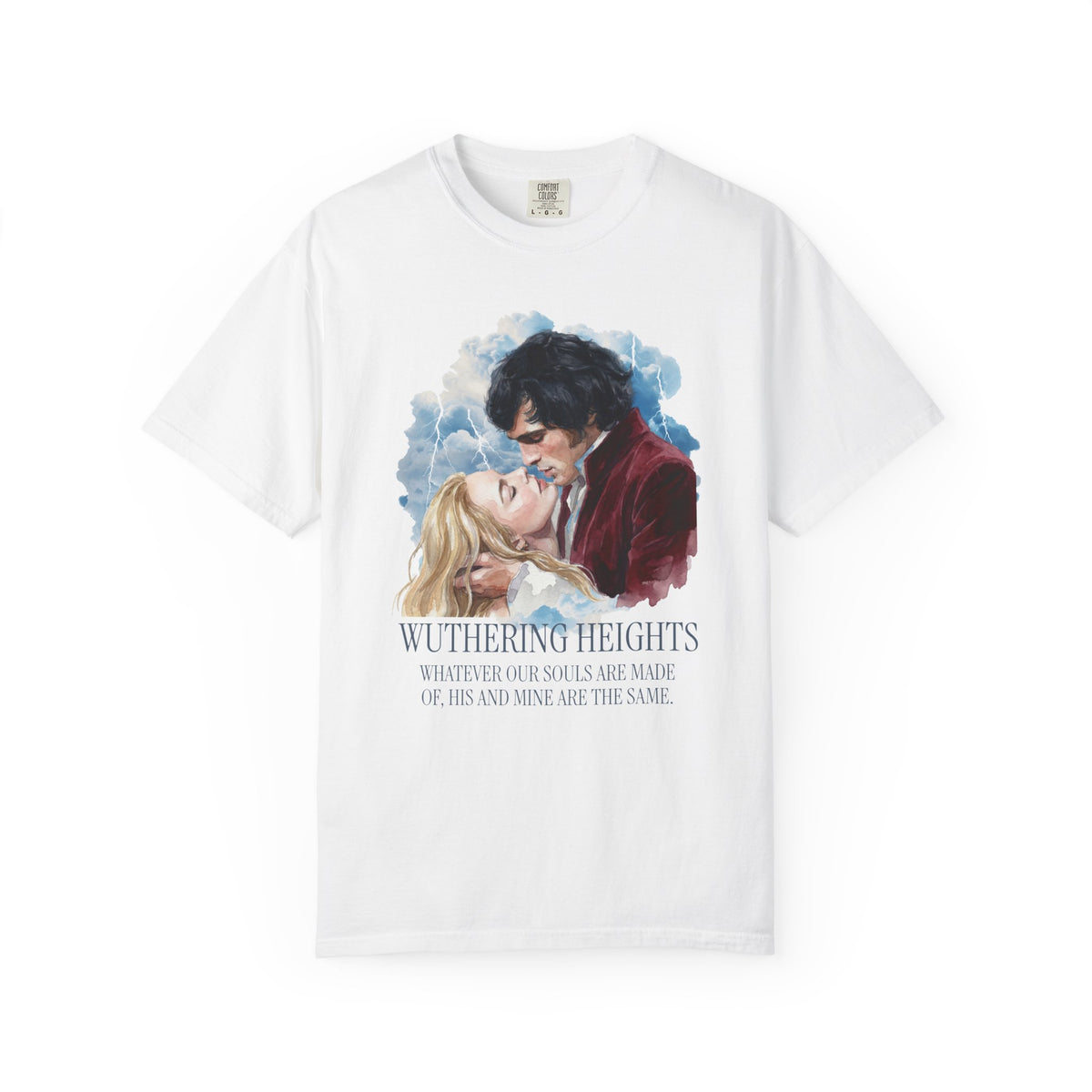 Wuthering Heights Romance Illustration T-shirt | Gothic Novel Quote Tee
