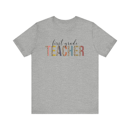 Cute Teacher TShirt Gift, Education Tee, Elementary School Teacher Appreciation, Funny Back To School Shirt, Teacher T-Shirt, Teacher Tee T-Shirt Printify Athletic Heather XS 