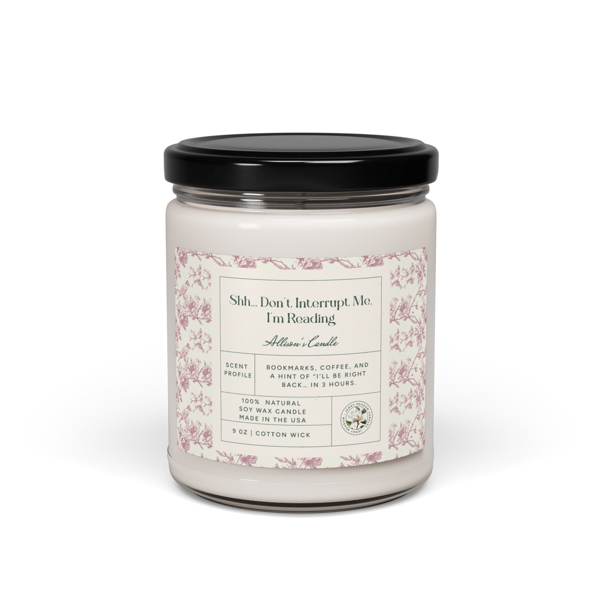 Personalized Soy Candle Funny Book Lover Gift For Mom Custom Gift Book Club Gift For Her Birthday Booknerd Candle Gift For Reader Bookworm Home Decor Printify Apple Harvest 9oz