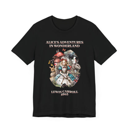 Unisex Jersey Short Sleeve Tee Alice in Wonderland T-Shirt Printify   