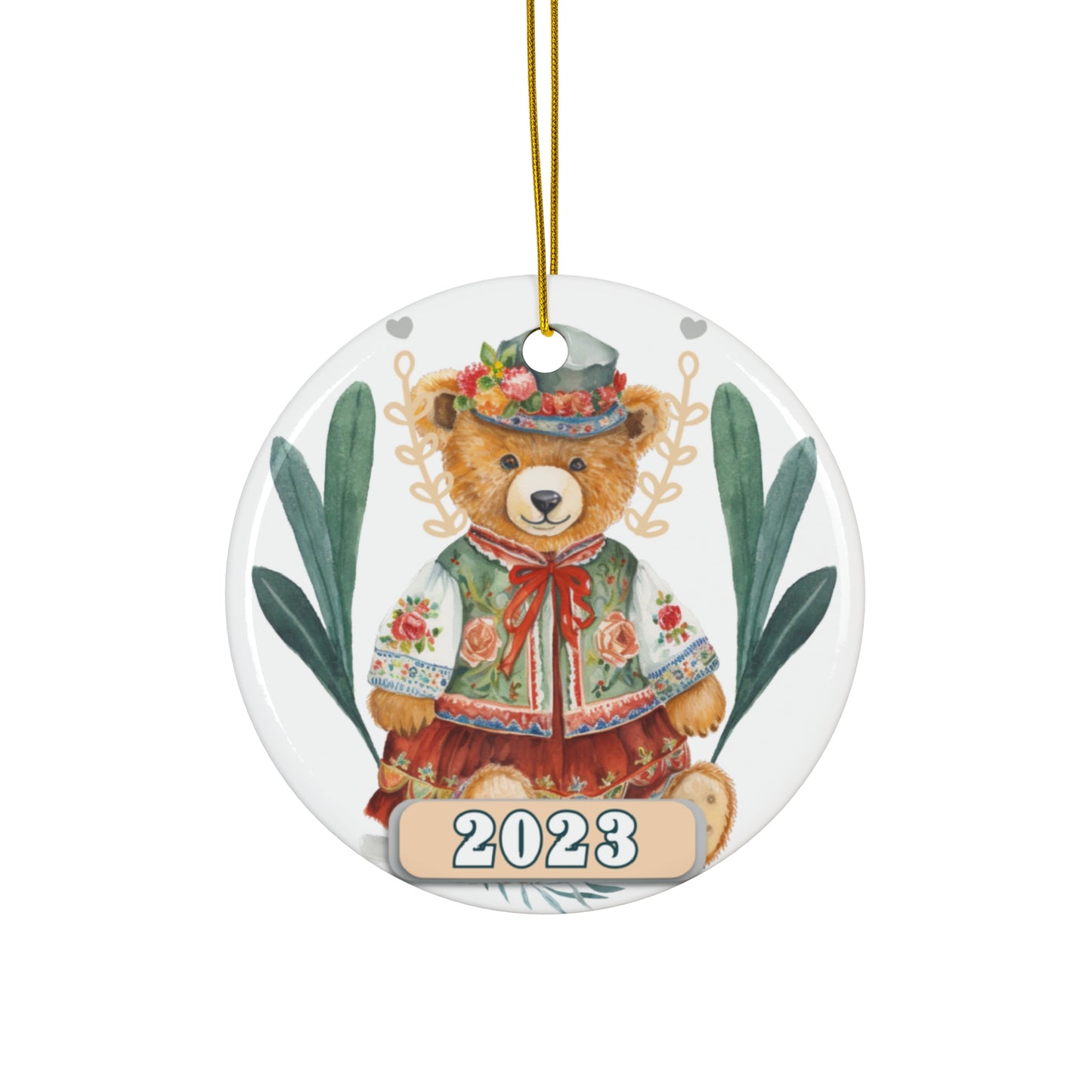 Christmas 2023 Ornament, Scandinavian, Swedish Decoration, Holiday Gift Idea, Heirloom Keepsake, Host Gift Exchange, Family Xmas Tree Bauble Home Decor Printify Circle One Size 