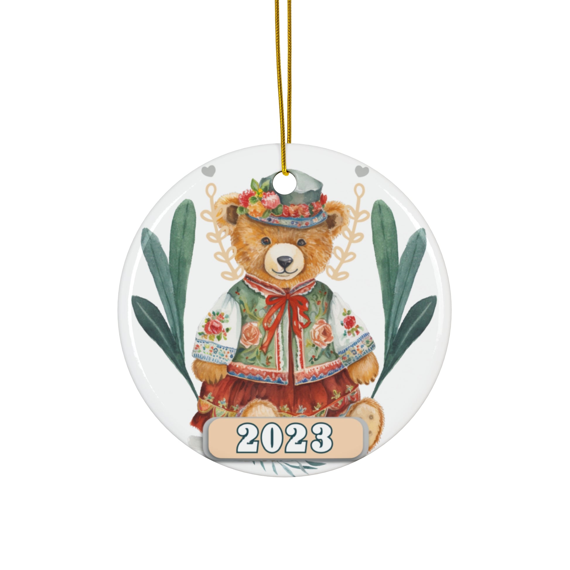 Christmas 2023 Ornament, Scandinavian, Swedish Decoration, Holiday Gift Idea, Heirloom Keepsake, Host Gift Exchange, Family Xmas Tree Bauble Home Decor Printify Circle One Size 