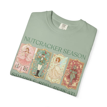 Nutcracker Ballet T-Shirt, Sugar Plum Fairy Christmas Tee, Holiday Dance Shirt, Coquette Pastel Christmas Gift