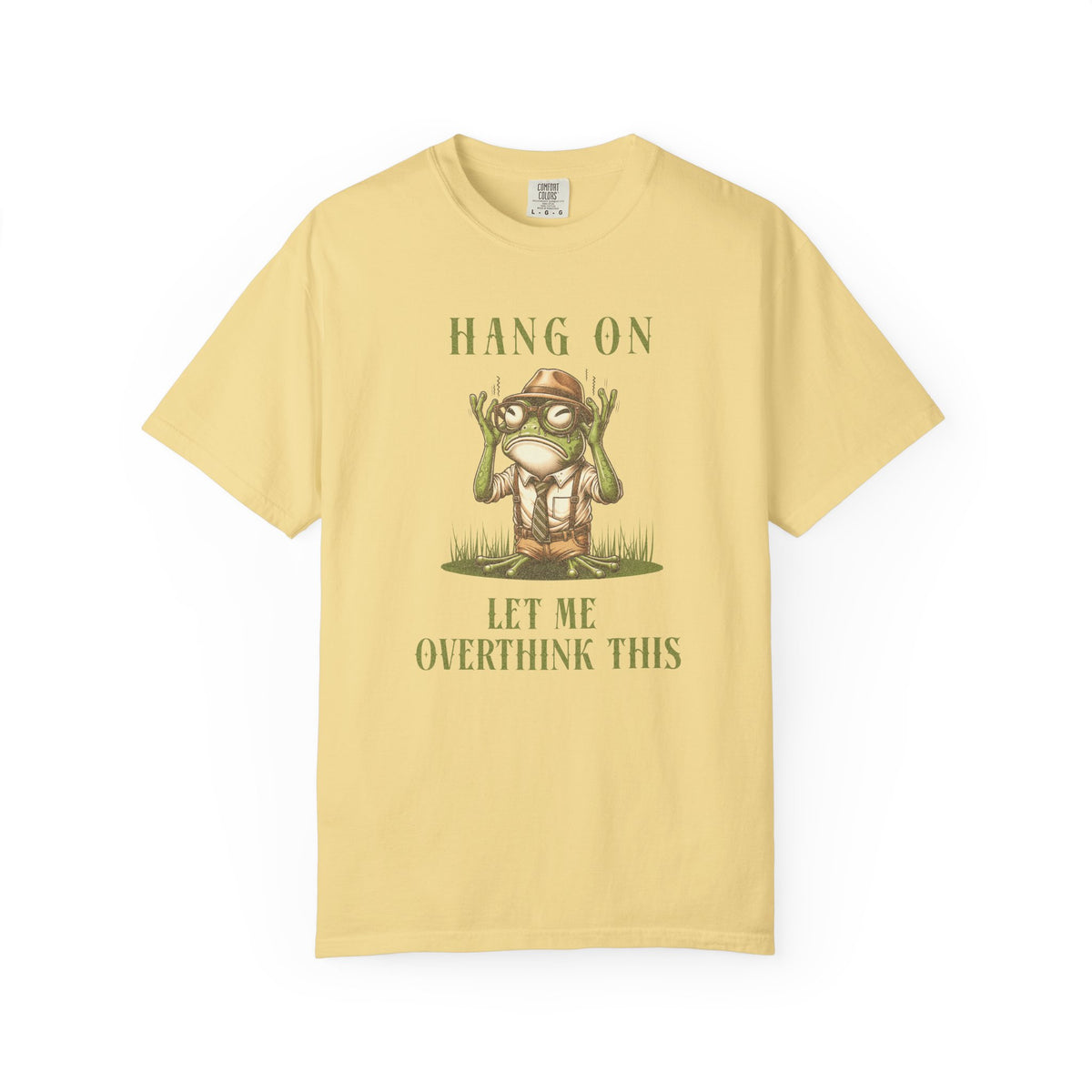 Funny Frog T-Shirt Retro Froggy Meme Shirt Vintage Frog And Toad Aesthetic Frog Lover Gift For Her Overthinking Birthday Viral Trendy Shirt T-Shirt Printify Butter S