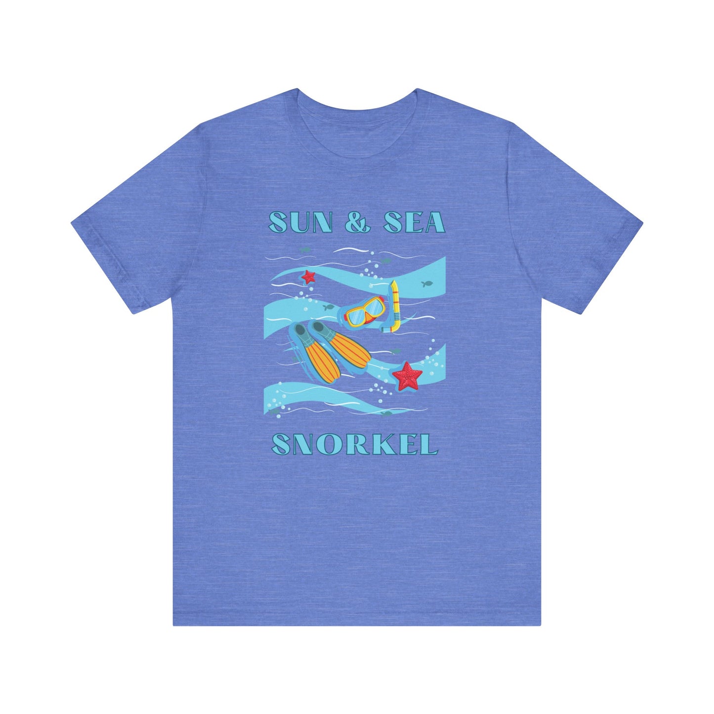 Snorkeling, Snorkel Shirt, Ocean Lover Gift, Snorkeler Gift, Beach Vacation T-shirt, Scuba Diving Gift, Scuba Diver Gift,  Funny Snorkel Tee T-Shirt Printify Heather Columbia Blue XS 