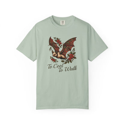 Bat Retro Goth TShirt Vintage Grunge Style Bat Shirt For Halloween Party Spooky Vibes Witchy Dark Academia Comfort Colors Oversized Shirt T-Shirt Printify Bay S
