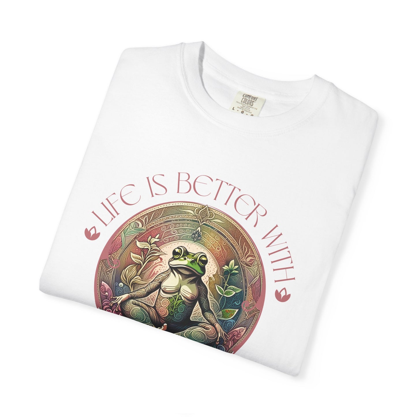 Yoga Frog Life Is Better With Yoga Unisex T-Shirt, Casual Wear, Highlander Fan Gift, T-Shirt Printify