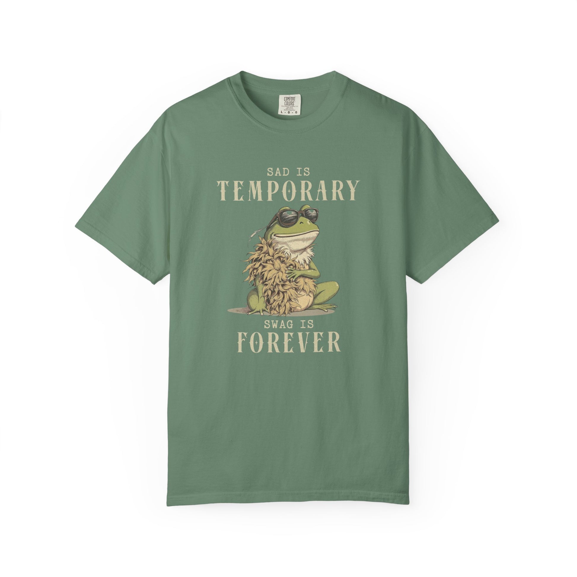 Funny Frog T-Shirt Retro Self Care Froggy Meme Shirt Vintage Frog And Toad Aesthetic Frog Lover Gift For Her Birthday Viral Trendy Shirt T-Shirt Printify Light Green S
