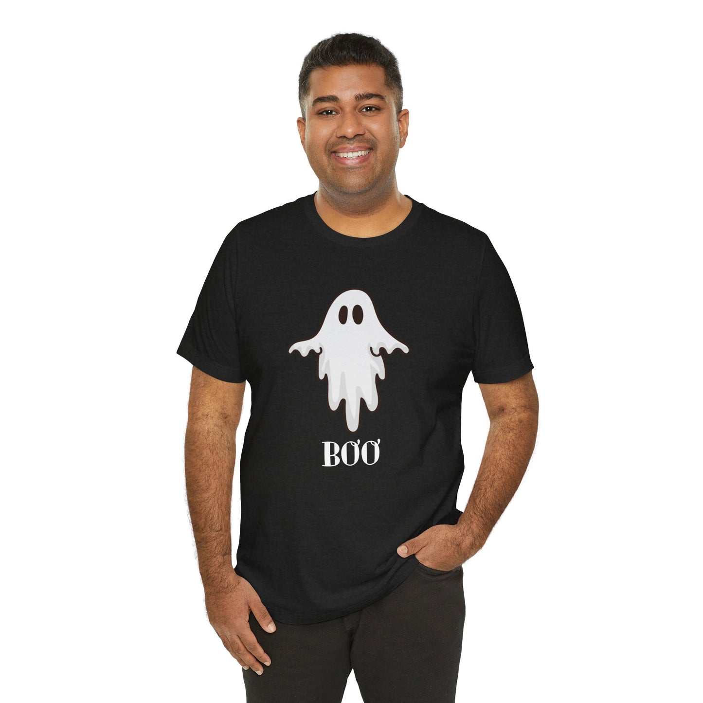 Halloween Ghost  TShirt,  Cute Ghost Shirt, Spooky Season Tee, Halloween Party T-Shirt, Autumn Style T Shirt, Trick or Treating Style, T-Shirt Printify   