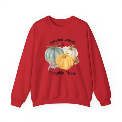 Halloween Pumpkin Sweatshirt, Vintage Autumn Pumpkins Shirt, Spooky Season Sweater, Fall Squash, Autumn Style Sweatshirt Sweatshirt Printify S Red 