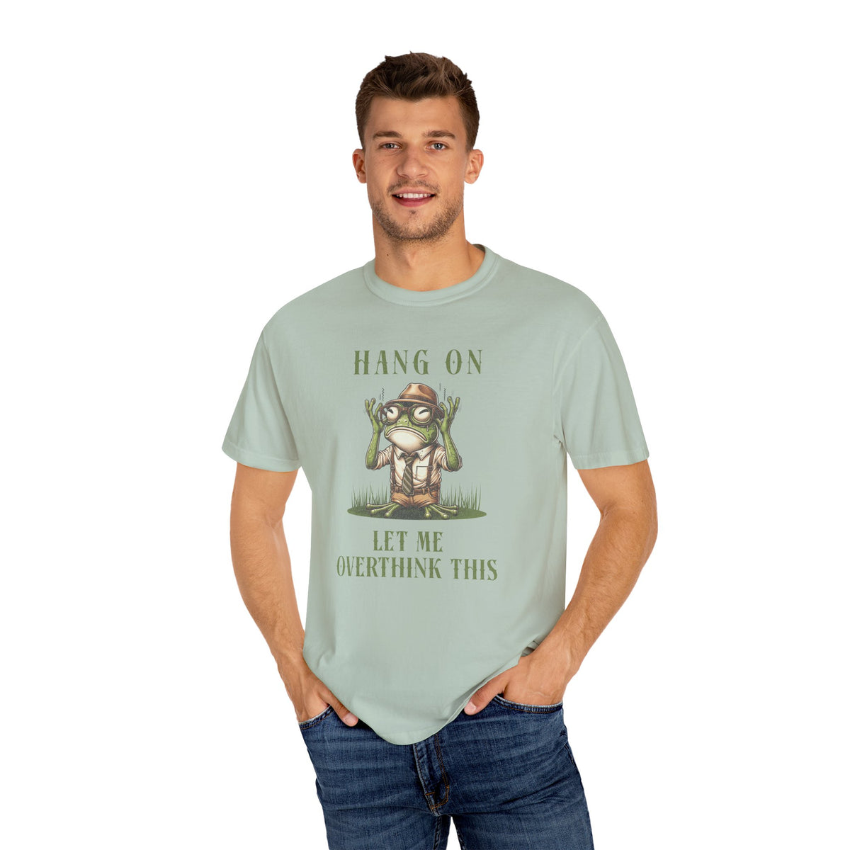 Funny Frog T-Shirt Retro Froggy Meme Shirt Vintage Frog And Toad Aesthetic Frog Lover Gift For Her Overthinking Birthday Viral Trendy Shirt T-Shirt Printify