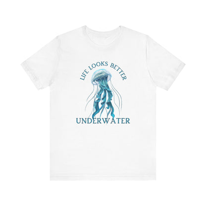 Scuba Diving Gift, Snorkel Tee, Scuba Diving Shirt, Scuba Diver Gift, Ocean Lover TShirt, Gifts For Scuba Divers, Diving Shirt Water Fun Te T-Shirt Printify White XS 