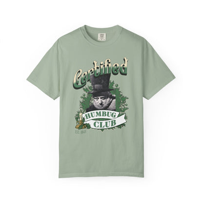 A Christmas Carol Shirt Certified Humbug Club T-Shirt | Vintage Style Unisex Tee for Holiday Fun, Christmas, Gift, Humor, T-Shirt Printify Bay S