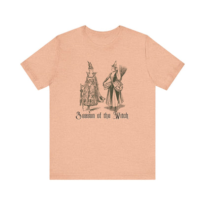 Halloween Vintage Witches TShirt, Spooky Witchy Season Tee, Trick or Treating Shirt, Halloween Party T-Shirt, Salem Witches T Shirt T-Shirt Printify Heather Peach XS 