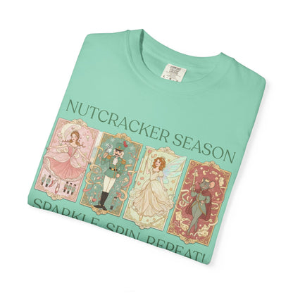 Nutcracker Ballet T-Shirt, Sugar Plum Fairy Christmas Tee, Holiday Dance Shirt, Coquette Pastel Christmas Gift