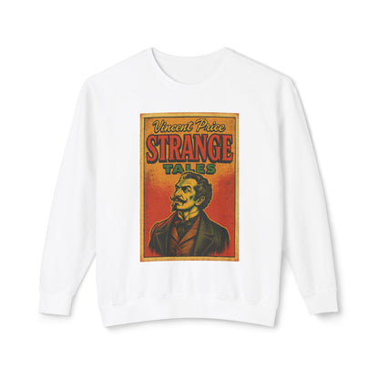 Vincent Price Vintage-Inspired Crewneck Sweatshirt - Perfect Gift for Book Lovers, Halloween, Casual Wear, Literary Enthusiasts, Cozy Layer Sweatshirt Printify White S
