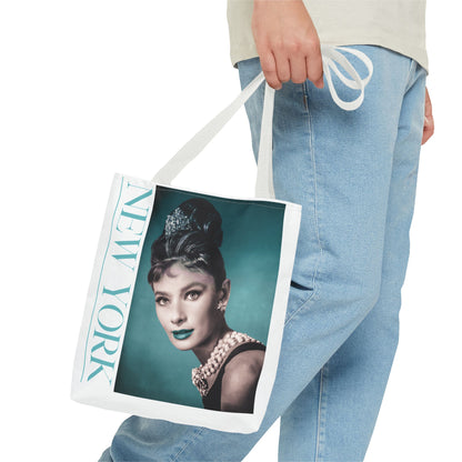 New York Fashion Tote Bag Retro Audrey Hepburn Theme Gift For Bridal Shower Party Favor Birthday Gift Bride Tote Bags Bags Printify