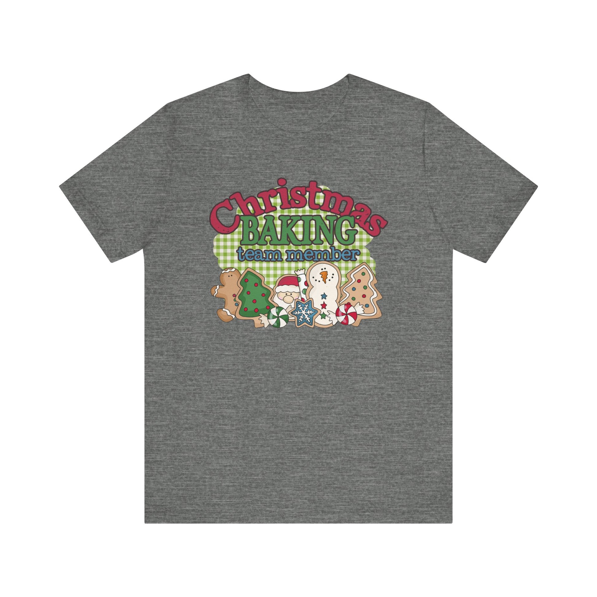 Christmas Baking Team Shirt, Christmas Baking Crew Matching TShirt, Christmas Baking Shirt, Women's Christmas Shirts, Christmas Cookie Crew T-Shirt Printify Deep Heather XS 