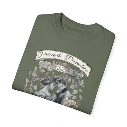 Jane Austen TShirt, Pride & Prejudice Historical Romance Comfort Colors, Bookish Literary Jane Austen Fan Art Gift, Oversized Bookclub Shirt T-Shirt Printify   