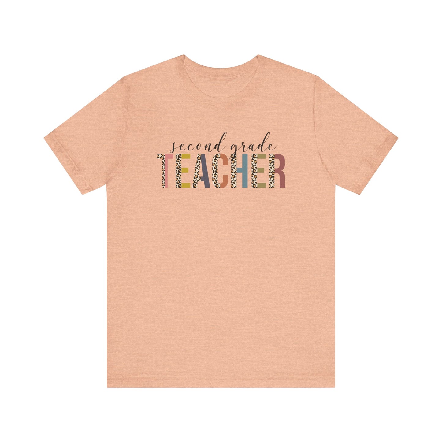 Cute Teacher TShirt Gift, Education Tee, Elementary School Teacher Appreciation, Funny Back To School Shirt, Teacher T-Shirt, Teacher Tee T-Shirt Printify Heather Peach XS 