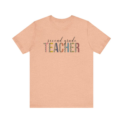 Cute Teacher TShirt Gift, Education Tee, Elementary School Teacher Appreciation, Funny Back To School Shirt, Teacher T-Shirt, Teacher Tee T-Shirt Printify Heather Peach XS 