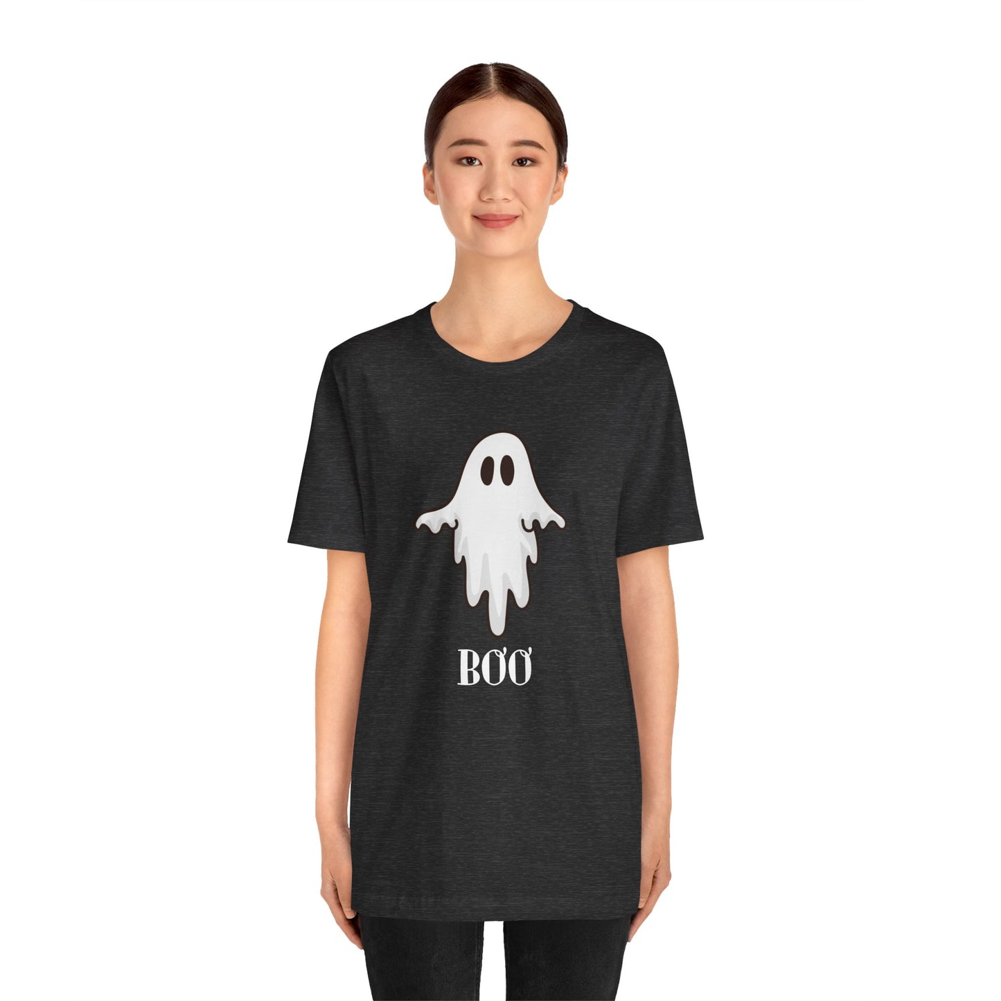 Halloween Ghost  TShirt,  Cute Ghost Shirt, Spooky Season Tee, Halloween Party T-Shirt, Autumn Style T Shirt, Trick or Treating Style, T-Shirt Printify   