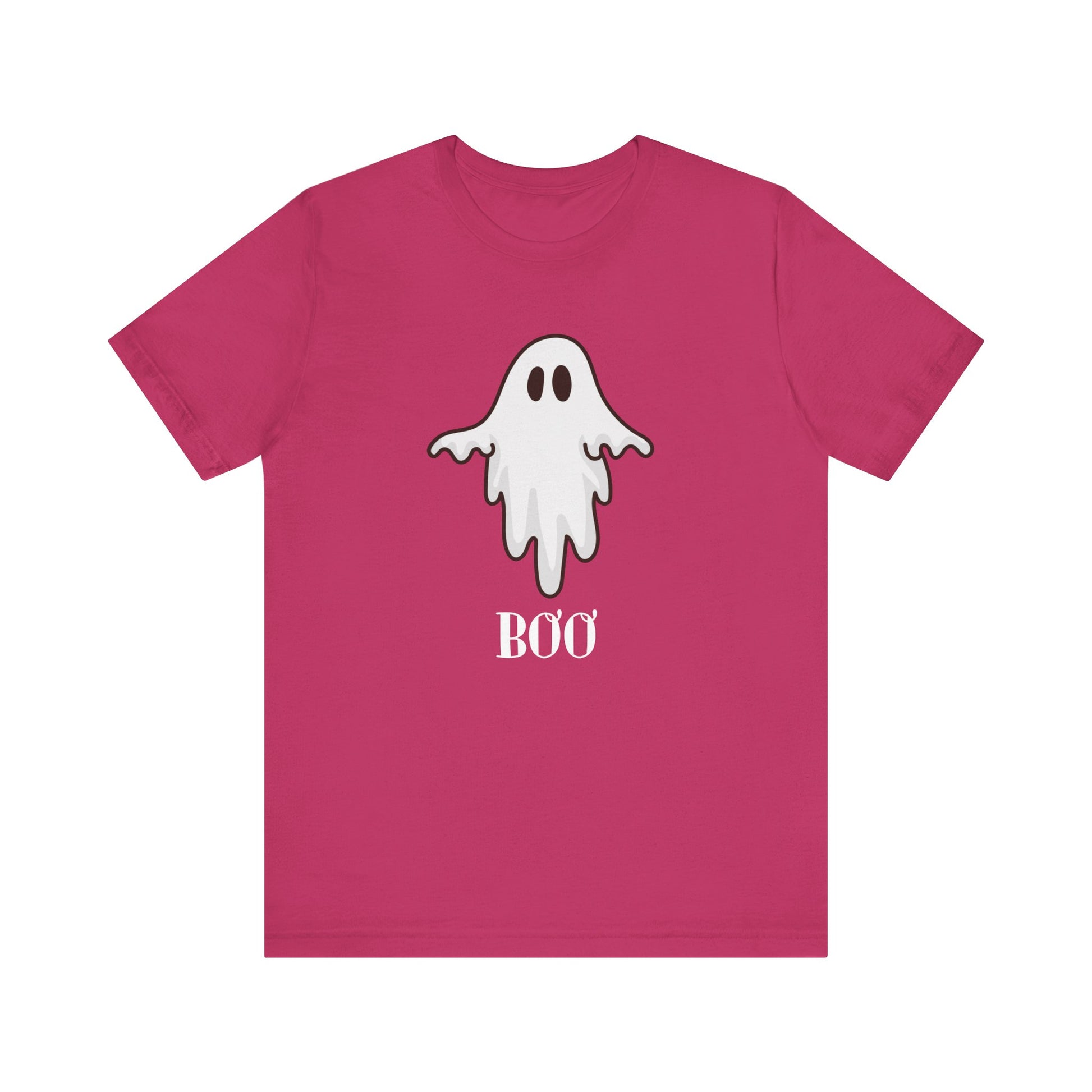 Halloween Ghost  TShirt,  Cute Ghost Shirt, Spooky Season Tee, Halloween Party T-Shirt, Autumn Style T Shirt, Trick or Treating Style, T-Shirt Printify Berry XS 