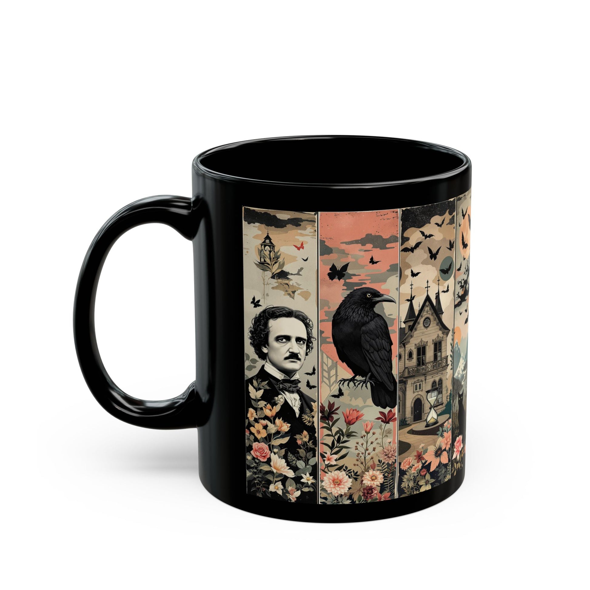 Edgar Allan Poe Mug Gothic Literary Gift For Book Lover Dark Academia Macabre Fall Coffee Cup Halloween Poetember Party Gift For Bookclub Mug Printify