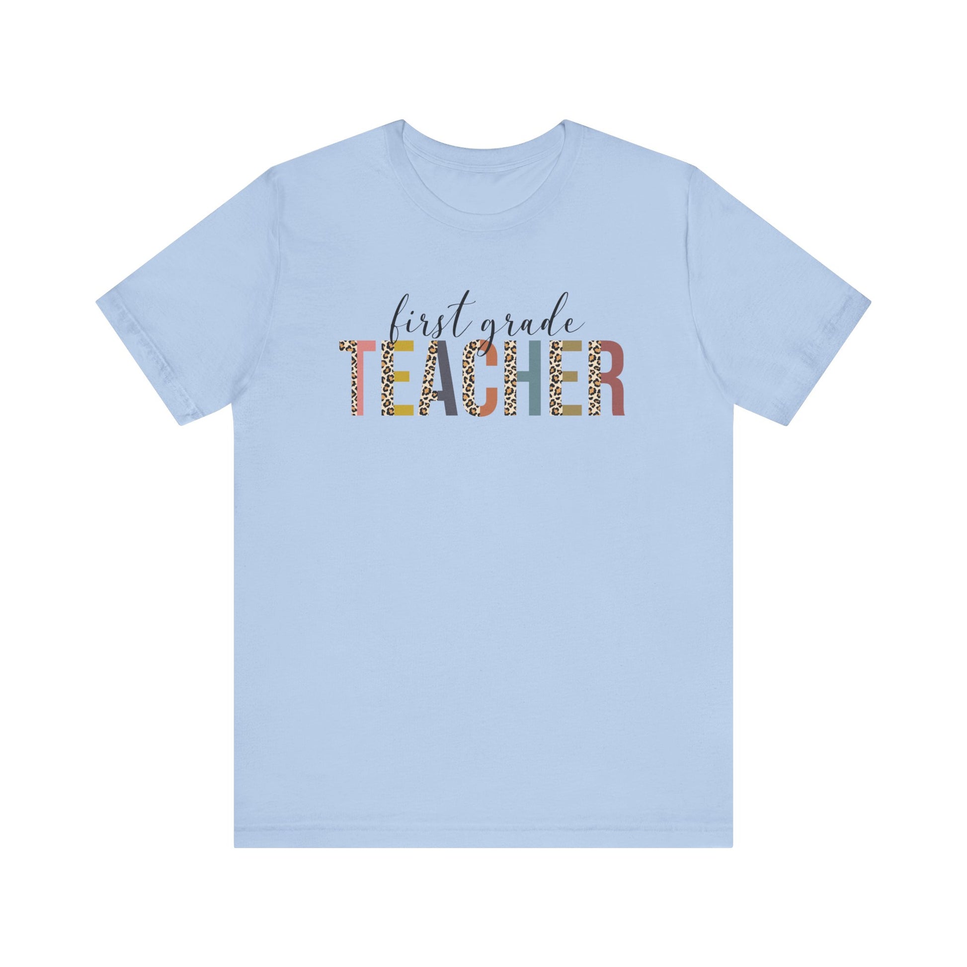 Cute Teacher TShirt Gift, Education Tee, Elementary School Teacher Appreciation, Funny Back To School Shirt, Teacher T-Shirt, Teacher Tee T-Shirt Printify Baby Blue XS 