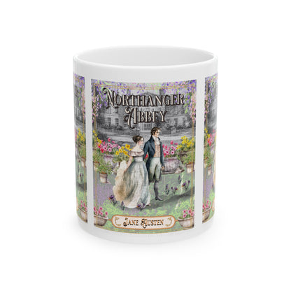 Jane Austen Coffee Mug, Northanger Abbey Historical Romance Coffee Cup Bookish Literary Jane Austen Fan Art Gift for Her, Bookclub Gift Mug Printify   