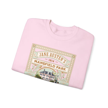 Jane Austen Sweatshirt, Mansfield Park Historical Romance Sweater, Bookish Literary Jane Austen Fan Art Gift, Gift for Her, Readers, Sweatshirt Printify   