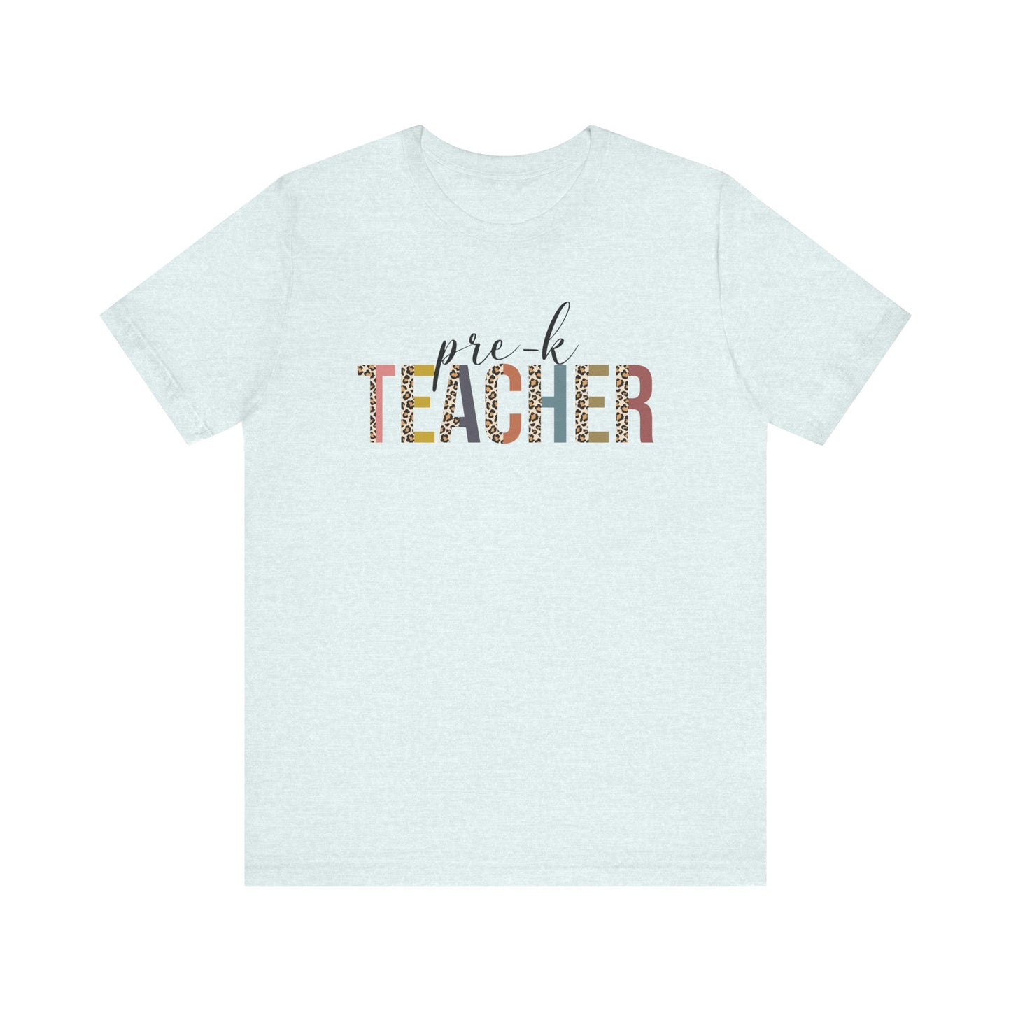 Cute Teacher TShirt Gift, Education Tee, Elementary School Teacher Appreciation, Funny Back To School Shirt, Teacher T-Shirt, Teacher Tee T-Shirt Printify Heather Ice Blue XS 