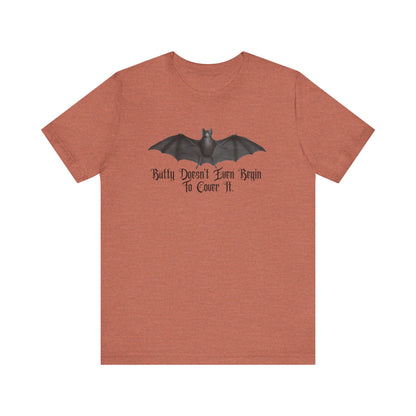 Halloween Vintage Flying Bat TShirt, Spooky Season Tee, Trick or Treating Shirt, Halloween Party T-Shirt, Batty & Funny T Shirt T-Shirt Printify Heather Clay XS 