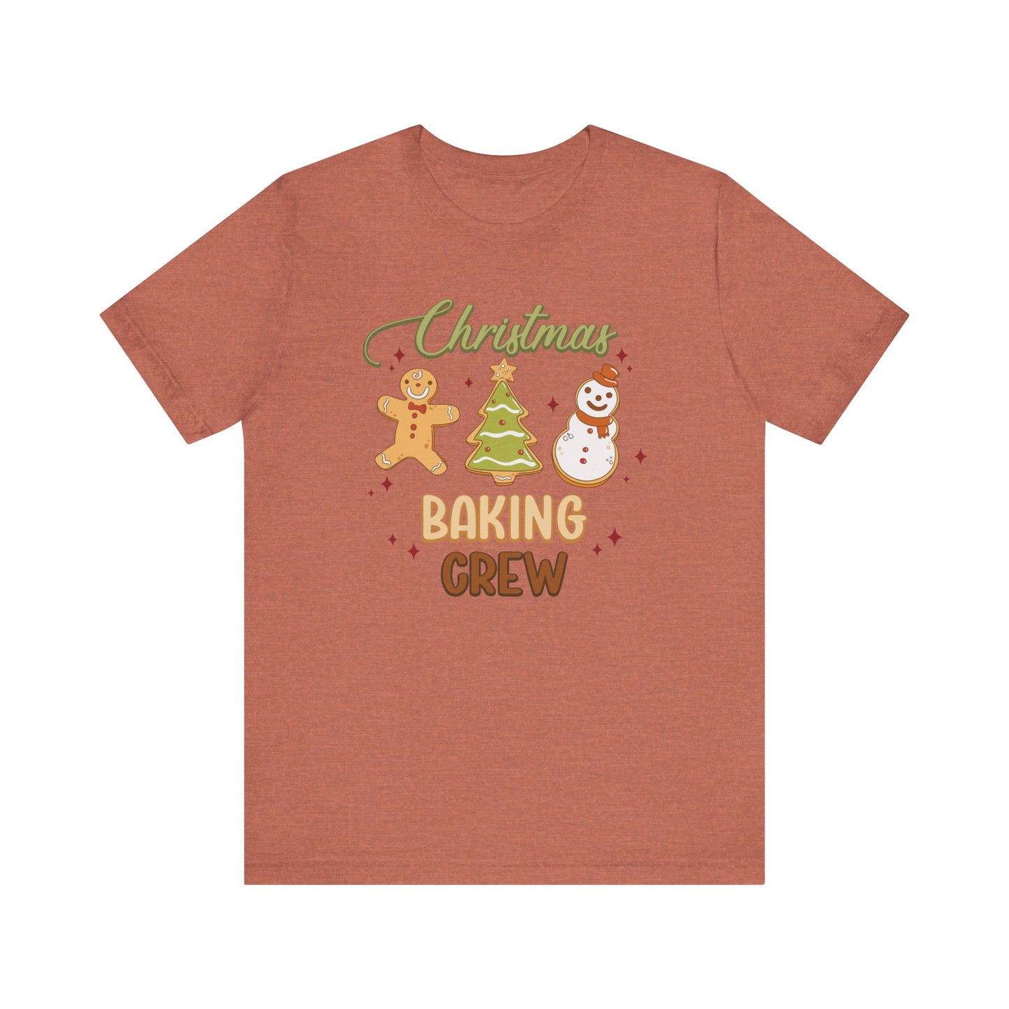 Christmas Baking Crew Shirt, Christmas Baking Team Matching TShirt, Christmas Baking Shirt, Women's Christmas Shirts, Christmas Cookie Crew T-Shirt Printify Heather Clay XS 