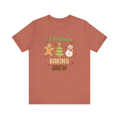 Christmas Baking Crew Shirt, Christmas Baking Team Matching TShirt, Christmas Baking Shirt, Women's Christmas Shirts, Christmas Cookie Crew T-Shirt Printify Heather Clay XS 