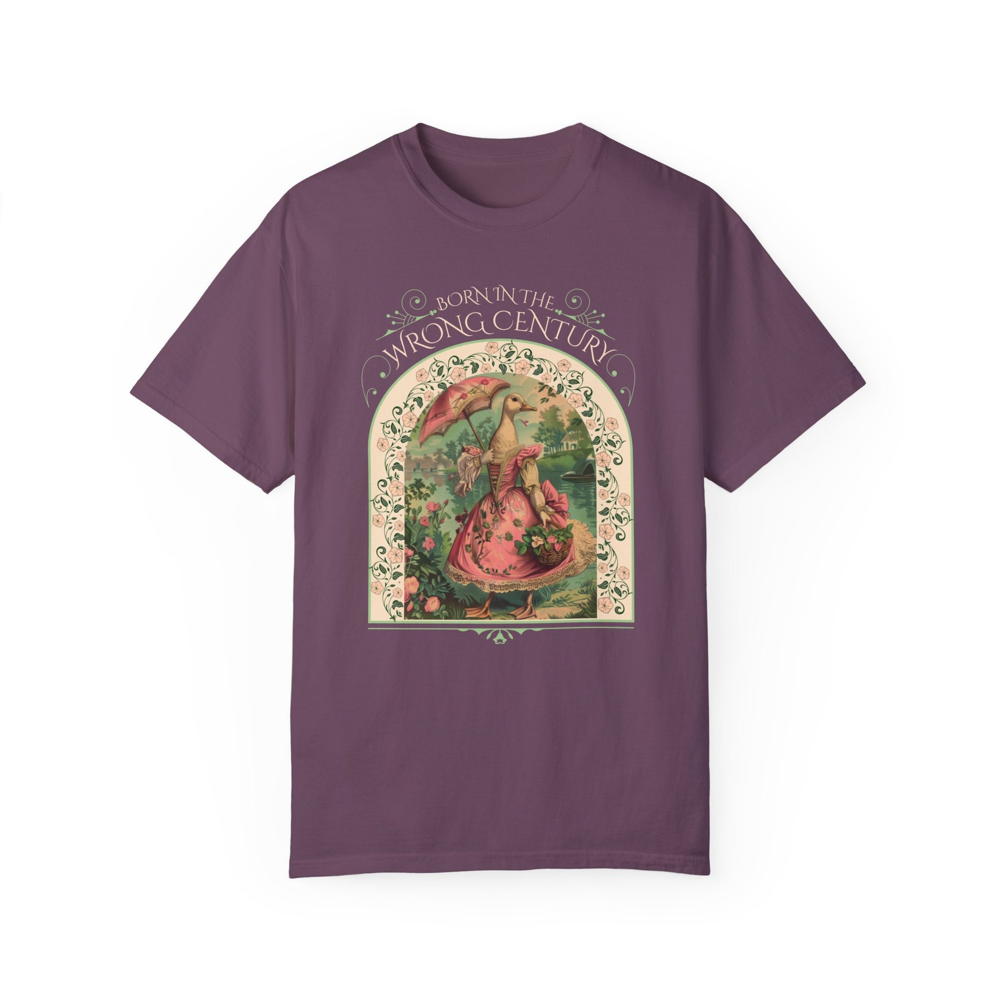 Historical Romance Reader TShirt Gift For Regency Victorian Period Goose Lover Shirt Regency Romance Book Gift For Her Vintage Goose Design T-Shirt Printify   