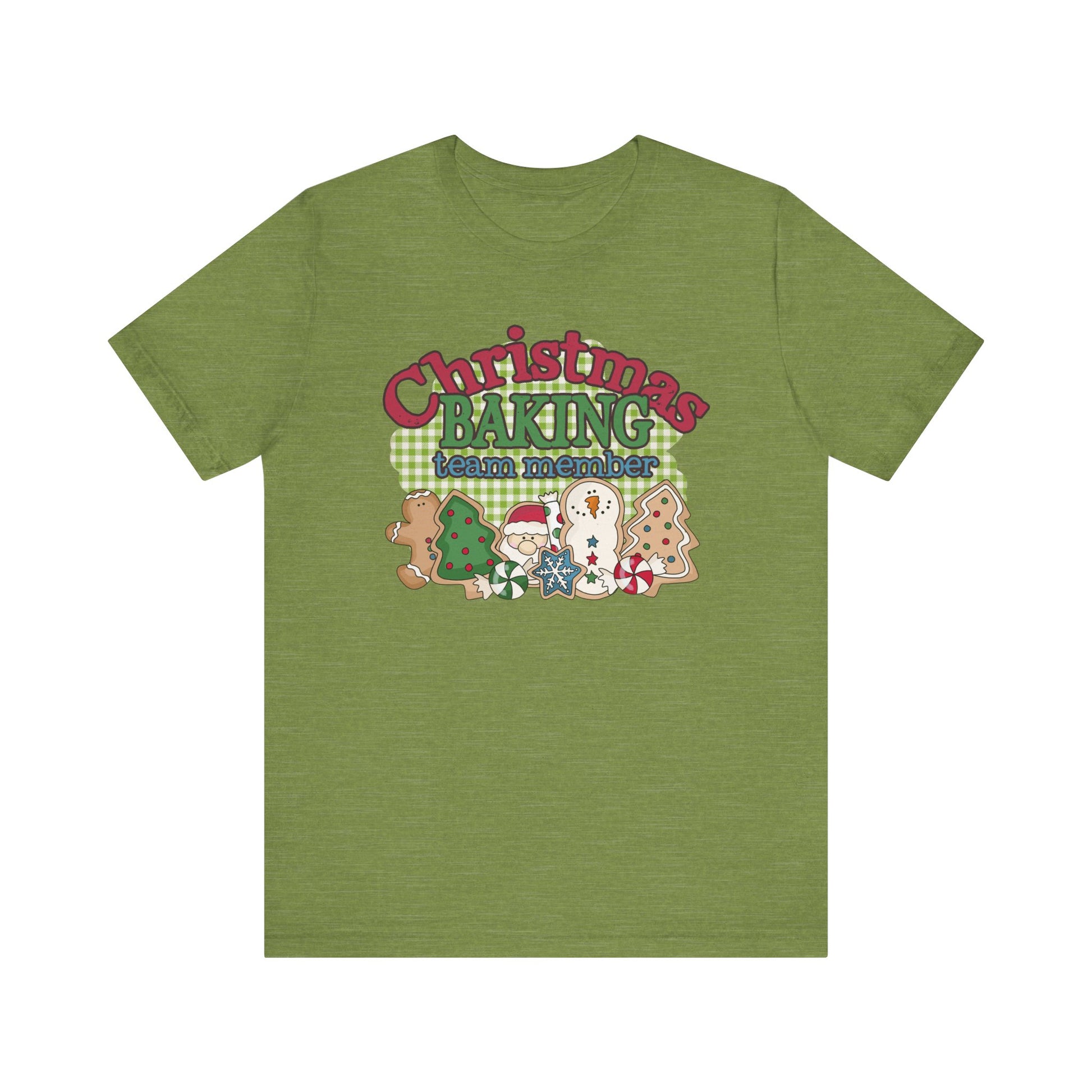 Christmas Baking Team Shirt, Christmas Baking Crew Matching TShirt, Christmas Baking Shirt, Women's Christmas Shirts, Christmas Cookie Crew T-Shirt Printify Heather Green XS 