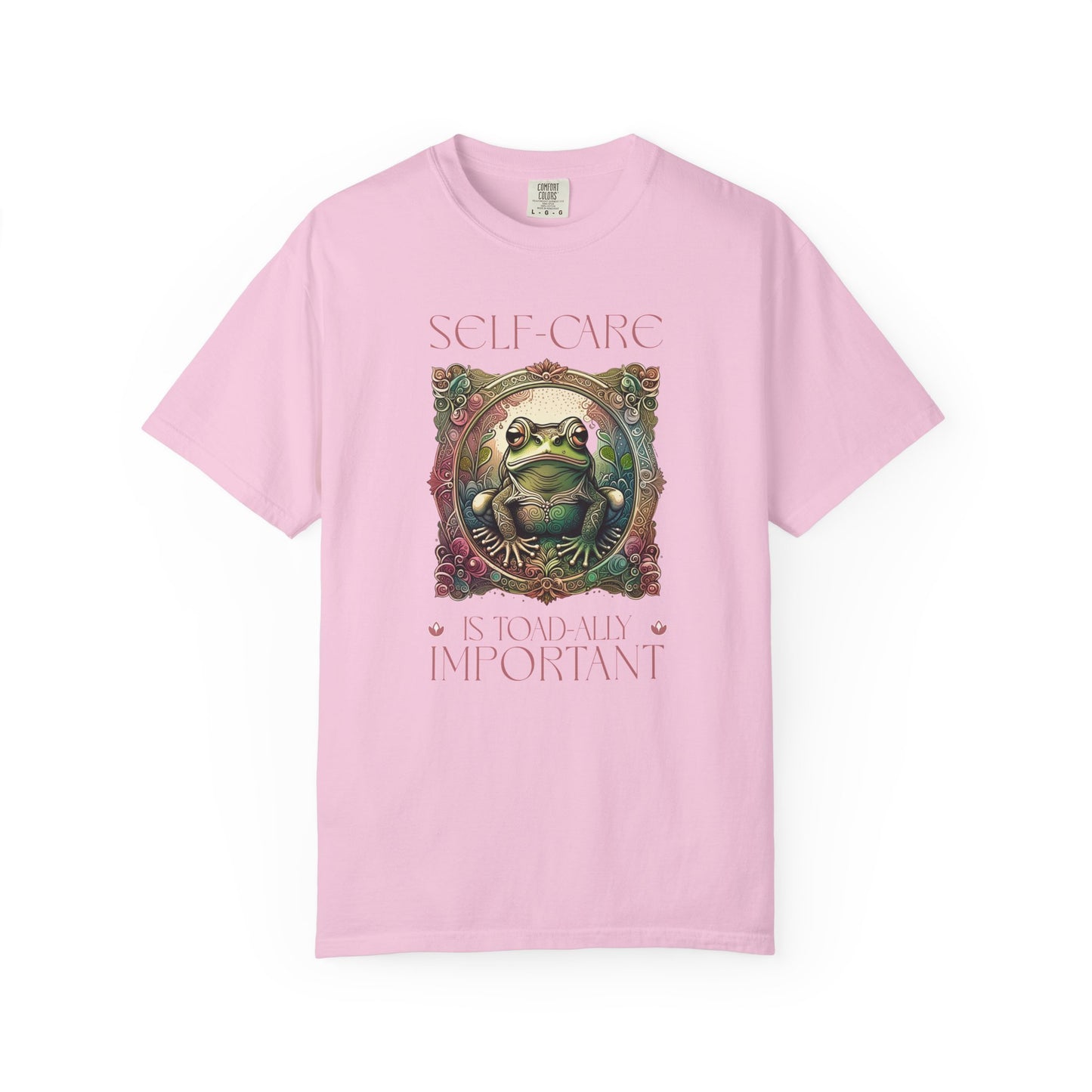 Frog Self-Care Is Toad-ally Important Unisex T-Shirt, Casual Wear, Highlander Fan Gift, T-Shirt Printify Blossom S
