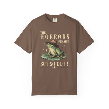 Funny Frog T-Shirt Retro Positive Vibe Froggy Meme Shirt Vintage Frog And Toad Aesthetic Frog Lover Gift For Her Birthday Viral Trendy Shirt T-Shirt Printify Espresso S