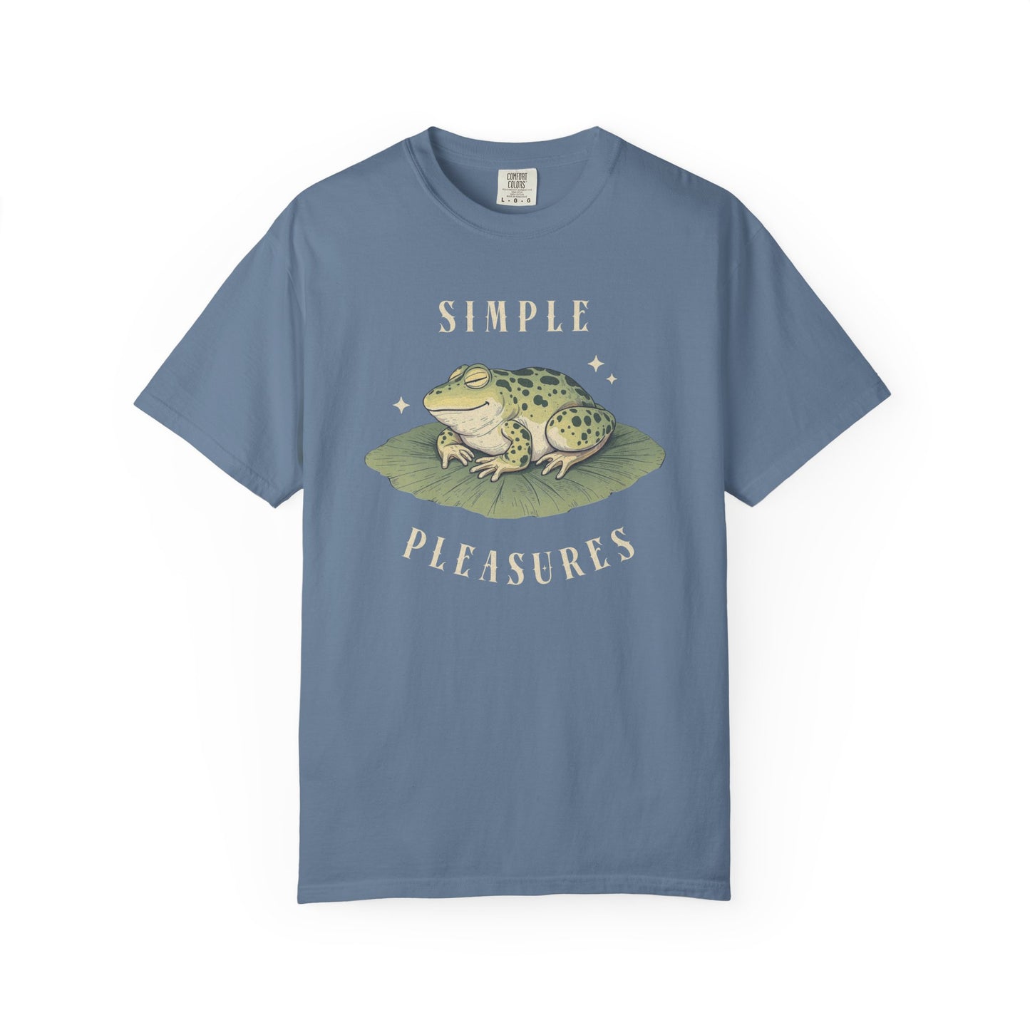 Funny Frog T-Shirt Retro Vibes Froggy Meme Shirt Vintage Frog And Toad Aesthetic Frog Lover Gift For Her Birthday Viral Trendy Shirt T-Shirt Printify Blue Jean S