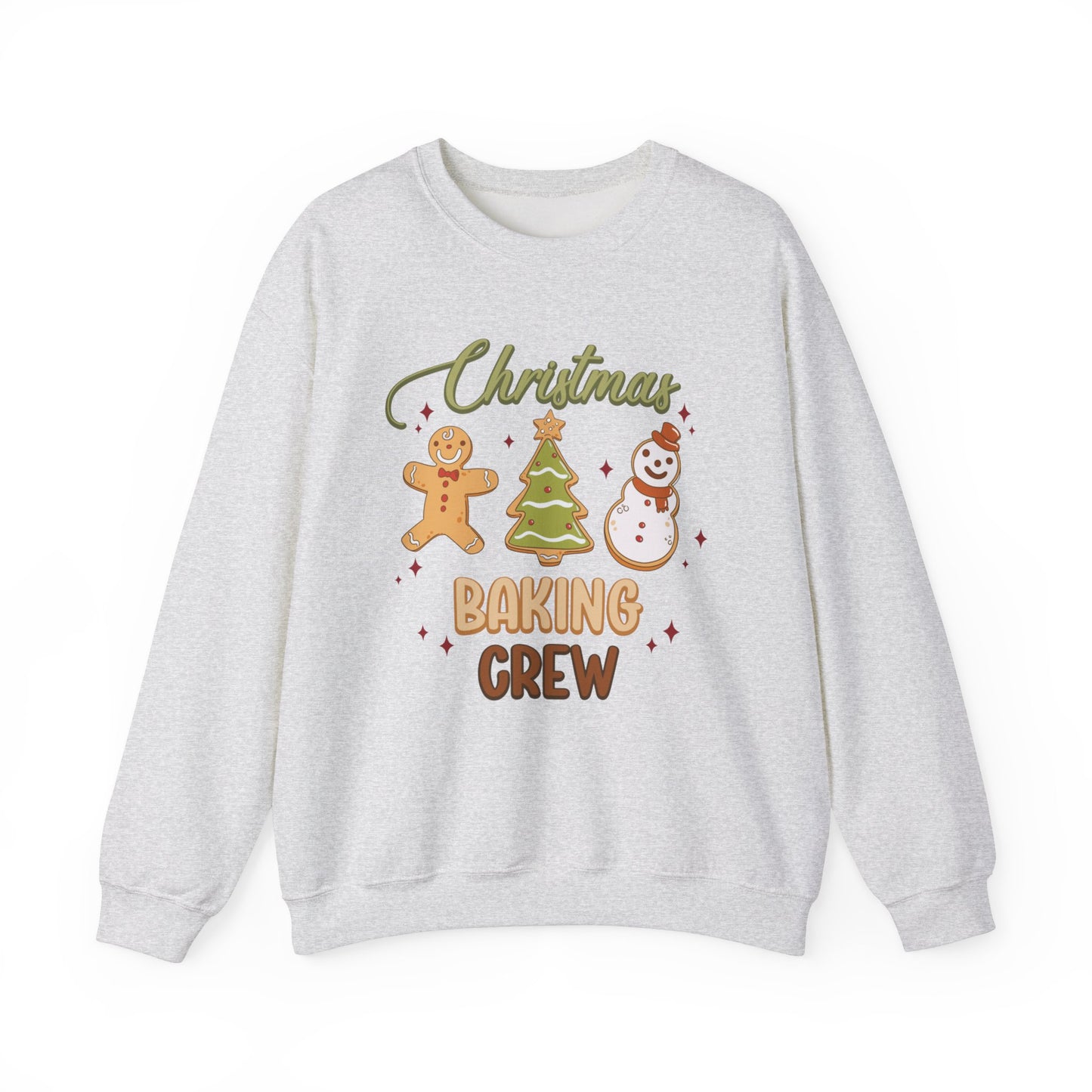 Christmas Baking Crew Sweatshirt, Christmas Baking Team Matching Sweater, Christmas Baking Women's Christmas Shirts, Christmas Cookie Crew Sweatshirt Printify S Ash 