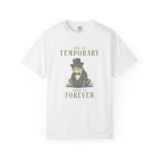 Funny Frog T-Shirt Retro Froggy Meme Shirt Vintage Frog And Toad Aesthetic Frog Lover Gift For Her Calm Vibes Birthday Viral Trendy Shirt T-Shirt Printify White S