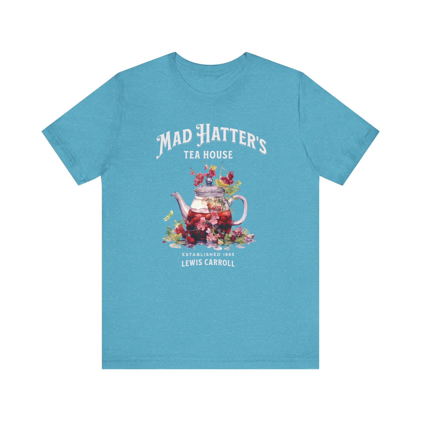 3001 Unisex Jersey Short Sleeve Tee Alice in Wonderland T-Shirt Printify Heather Aqua S 