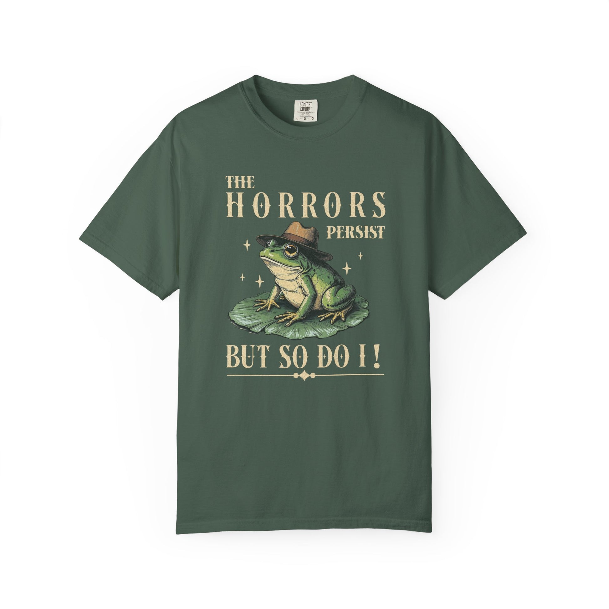Funny Frog T-Shirt Retro Positive Vibe Froggy Meme Shirt Vintage Frog And Toad Aesthetic Frog Lover Gift For Her Birthday Viral Trendy Shirt T-Shirt Printify Blue Spruce S