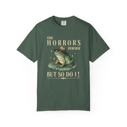 Funny Frog T-Shirt Retro Positive Vibe Froggy Meme Shirt Vintage Frog And Toad Aesthetic Frog Lover Gift For Her Birthday Viral Trendy Shirt T-Shirt Printify Blue Spruce S